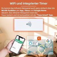 SHX Infraroodpaneel 700 W 14 m² Wit - thumbnail