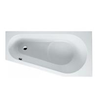 RIHO Delta standaard bad 160x80cm Hoekopstelling Rechts Excl. Poten Wit glans B069001005 - thumbnail