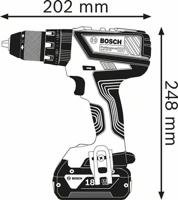 BOSCH PROFESSIONAL Accuschroevendraaier 12V GSR 12V-15, 2 x 2.0Ah + oplader 1230, in tas - thumbnail