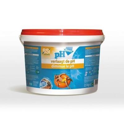Ph down poeder 2,5 kg Zwembadonderhoud BSI - Bsi