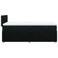 Boxspring met matras stof zwart 80x200 cm - thumbnail