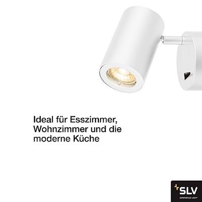 SLV 4024163190220 1000730 Wandlamp GU10 Wit