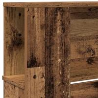 Hoofdeinde kas met opslag 220 x 18,5 x 104,5 cm Bewerkt hout - thumbnail