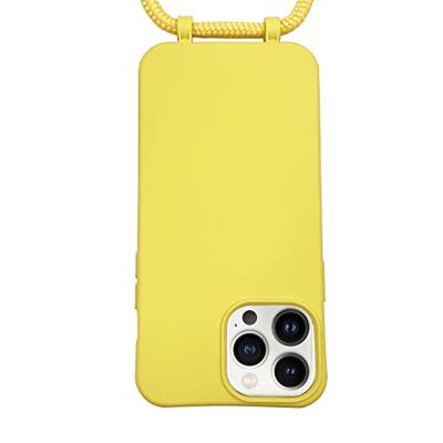 Høyde - iPhone 13 Pro - Telefoonhoes met koord - Geel