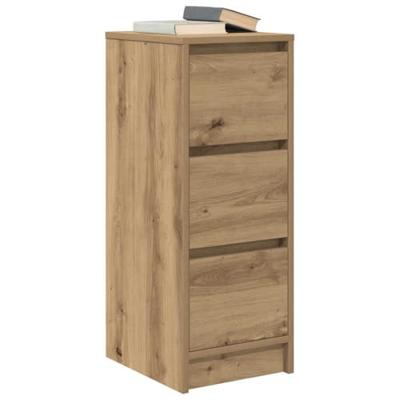 Dressoir 29,5x34x76 cm bewerkt hout artisanaal eikenkleur Dressoir 29,5x34x76 cm bewerkt hout artisanaal eikenkleur