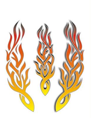 Stickerset tribal vlammen