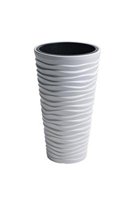 Prosperplast Bloempot (35 x 35 x 62 cm, Wit)