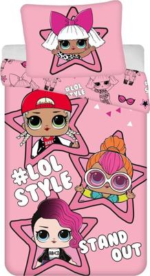 LOL Surprise! Dekbedovertrek Stand Out - Eenpersoons - 140 x 200 cm - Katoen LOL Surprise! Dekbedovertrek Stand Out - Eenpersoons - 140 x 200 cm - Katoen