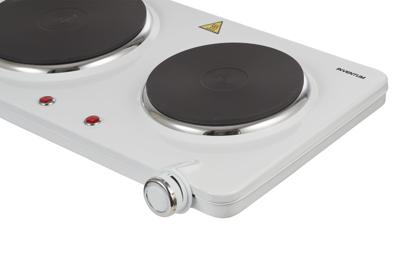 Inventum KP602W 2-Pits Elektrische Kookplaat Wit