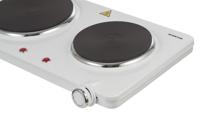 Inventum KP602W 2-Pits Elektrische Kookplaat Wit - thumbnail