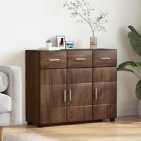Dressoir met plank Bruin Eiken 88,5 x 30,5 x 73 cm Bewerkt hout - thumbnail