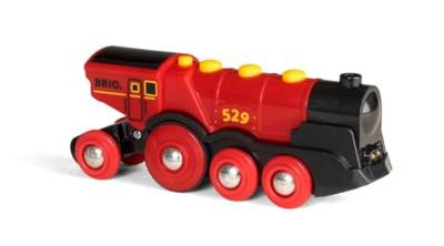 BRIO World Rode locomotief op batterijen - thumbnail