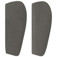 Boxspring met matras fluweel donkergrijs 90x200 cm - thumbnail