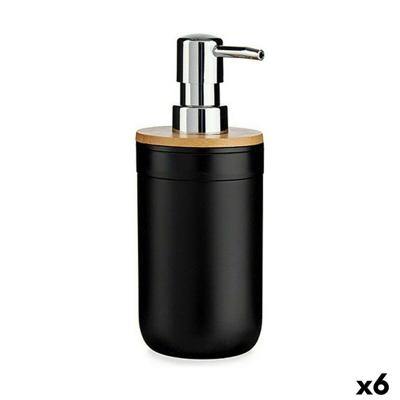 Zeepdispenser Berilo Zwart Bamboe Polypropyleen 350 ml 8 x 17 x 9 cm 9 x 17 x 8 cm (6 Stuks) Zeepdispenser Berilo Zwart Bamboe Polypropyleen 350 ml 8 x 17 x 9 cm 9 x 17 x 8 cm (6 Stuks)