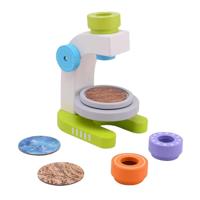 Joueco houten microscoop met 3 lenzen, 7dlg. - thumbnail