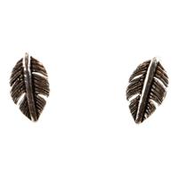 Dakini Zilveren Oorsteker in Bladvorm - thumbnail