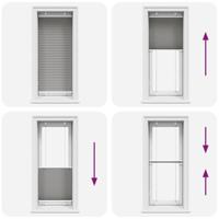 VidaXL Plissé rolgordijn 55x100 cm stofbreedte 54,4 cm antraciet - thumbnail