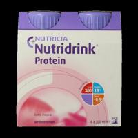 Nutridrink Protein aardbei 200ml 4 Stuks - thumbnail
