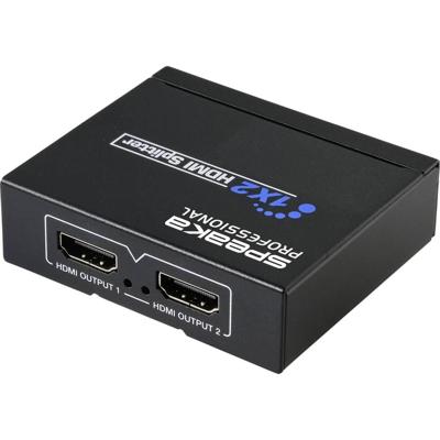 SpeaKa Professional SP-HDS-110 1 + 2 poorten HDMI-splitter 3840 x 2160 Pixel Zwart SpeaKa Professional SP-HDS-110 1 + 2 poorten HDMI-splitter 3840 x 2160 Pixel Zwart