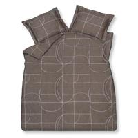 Vandyck Vandyck Puzzle dekbedovertrek 240x200/220 Espresso - thumbnail