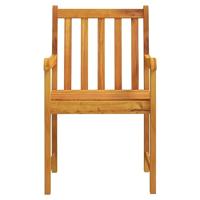Tuinstoelen 2 st massief acaciahout - thumbnail