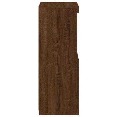 Dressoir met LED-verlichting 41x37x100 cm bruineikenkleurig