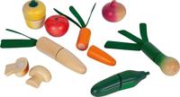 Houten Fruit- en groenteset - snijdbaar met klittenband - thumbnail