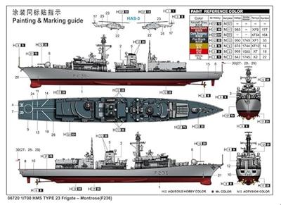 Trumpeter 1/700 HMS Type 23 Frigate - Montrose (F236) Trumpeter 1/700 HMS Type 23 Frigate - Montrose (F236)