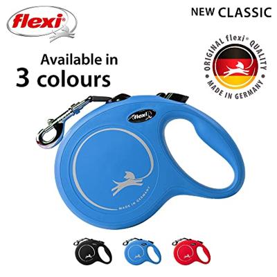 Hondenriem Flexi New Classic 5m Blauw Maat L - thumbnail