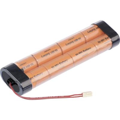 Panasonic Inline L2x4 Futaba Accupack Aantal cellen: 8 Batterijgrootte: Sub-C Kabel, Stekker NiMH 9.6 V 3000 mAh