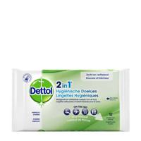Hygiënische doekjes dettol wipes 2-in-1 12st - thumbnail