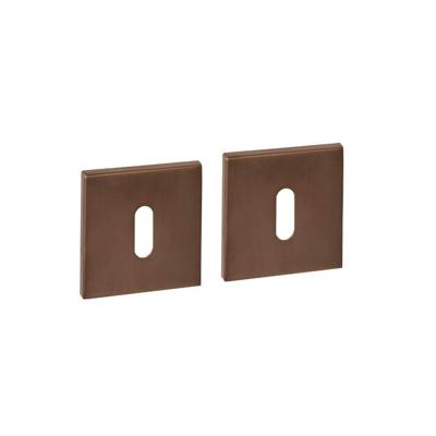 Intersteel sleutelrozetten vierkant verdekt 53x53x6mm - PVD brons