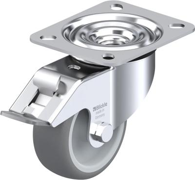 Blickle LE-TPA 80G-FI Zwenkwiel met rem Wieldiameter: 80 mm Draagvermogen (max.): 100 kg 1 stuk(s)