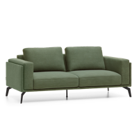 2,5-Zitsbank Panama Donkergroen Stof - thumbnail