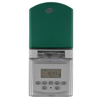 Digitale tijdschakelaar voor buiten - 8A - 1800W - IP44 - 24/7 programma
