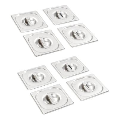 VidaXL Deksels 8 st voor gn 1/6 schalen roestvrij staal VidaXL Deksels 8 st voor gn 1/6 schalen roestvrij staal