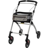 Wheelz Ahead Indoor rollator (5,7 kg) | Binnen rollator | Met dienblad en opbergnetje | Brons/Bruin | WARO004 - thumbnail