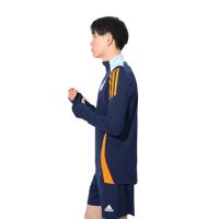 adidas Real Madrid Trainingstrui 1/4-Zip 2024-2025 Donkerblauw Oranje Lichtblauw - thumbnail