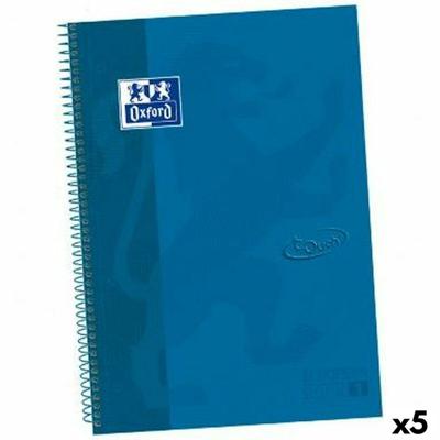 Boek over Ringen Oxford TOUCH EUROPEANBOOK Blauw A4+ 80 Lakens (5 Stuks)
