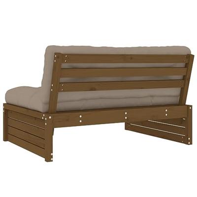Middenbank 120x80 cm massief grenenhout honingbruin