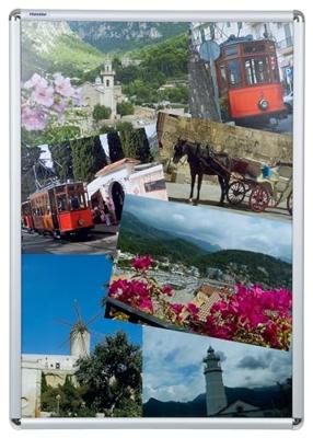 Franken BS0704 Fotowisselframe Transparant, Zilver (b x h x d) 624 x 871 x 12 mm DIN A1