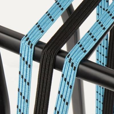 Qibbel Widek triobinder eye met haak 3x12mm zwart/babyblauw