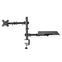 Nedis Monitorbeugel voor Bureaus | Notebook | 1 Scherm(en) | 15 - 32 " | 75x75 / 100x100 | Interactief - MMSISNB110BK - thumbnail