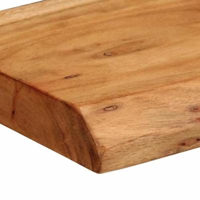 Wandschappen 2 st 30x20x3,5 cm massief acaciahout