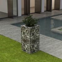 Gabion plantenbak verhoogd 50x50x100 cm staal - thumbnail