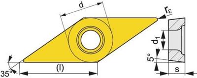 Promat/Tecwerk Wisselplaat | VBMT 160408-M UNI35 | bewerking MIDDEL - 6480009206 Promat/Tecwerk Wisselplaat | VBMT 160408-M UNI35 | bewerking MIDDEL - 6480009206