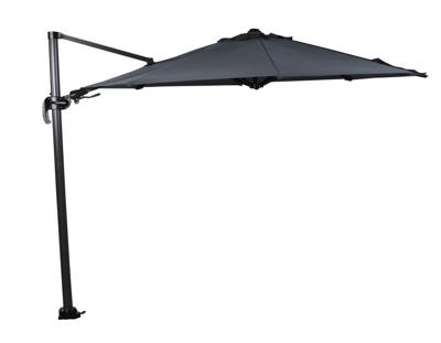 Hawaii Zweefparasol 350 cm. Rond - Donker grijs