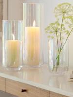 L.S.A. Pearl Kandelaar met Kaars 38,5 cm - thumbnail