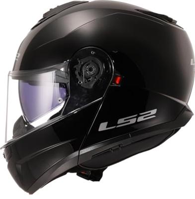 LS2 opklapbare helm "ff908 strobe ii solid" helmet ff908 strob.ii solid m black