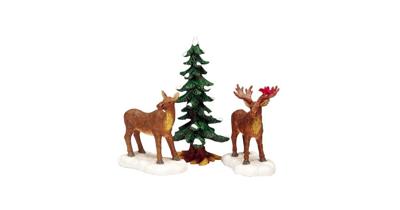 Kerstfiguur Mr and mrs moose LEMAX - Lemax
